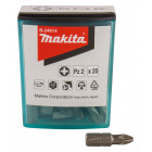 Image du produit : Boite 25 embouts courts PZ2 25mm - 1/4" - 25 pièce(s) Makita | B-24614