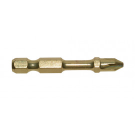 Embout de vissage Impact Gold, PH2, 50mm Bois, par 2 - longueur totale 50mm Makita | B-28307