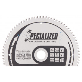 Lame de scie circulaire, alliage T.C.T spécialisé, 260 x 30mm 84 dents - diamètre 260mm - coupe-saignée 2,5mm Makita | B-29496