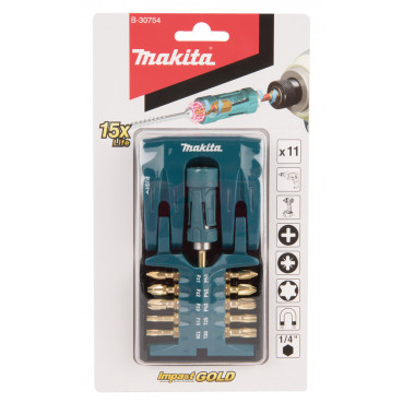 Embout de vissage Impact Gold, par 11 - Quantité 11 Makita | B-30754