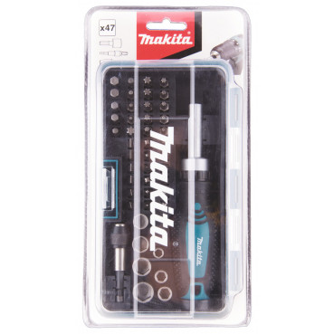 Coffret Makita Tournevis Makita à cliquet et 46 Accessoires | B-36170