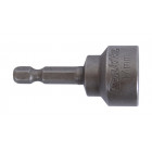 Image du produit : Douille de vissage magnétique pour visseuse Hexa 1/4" - 17mm - longueur totale 50mm - 1 pièce(s) Makita | B-38750