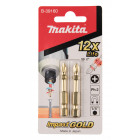 Image du produit : Embout de vissage Impact Gold, PH2, 50mm - longueur totale 50mm - 2 pièce(s) Makita | B-39160