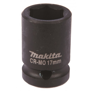 Douille de vissage à chocs noire IMPACT 1/2 "17x38mm - diamètre 17mm - longueur totale 38mm Makita | B-40141