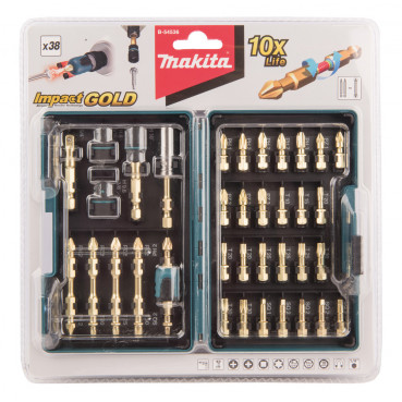 Coffrets IMPACT GOLD 38 accessoires de vissage - Quantité 38 Makita | B-54536