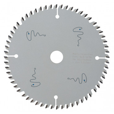 Lame de scie circulaire, alliage T.C.T spécialisé, 165 x 20mm 60 dents - diamètre 165mm - coupe-saignée 2mm Makita | B-56786