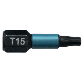 Embout de vissage à chocs (Impact Black) 25mm TORX - T15, Hexa 1/4" - 2 pièce(s) Makita | B-63666