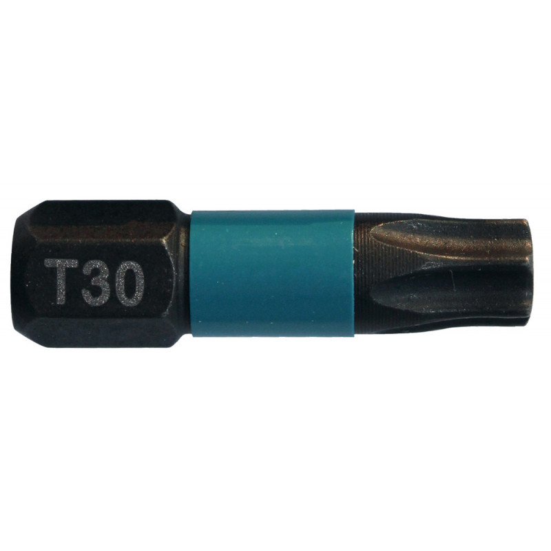 Embout de vissage à chocs (Impact Black) 25mm TORX - T30, Hexa 1/4" - 2 pièce(s) Makita | B-63694