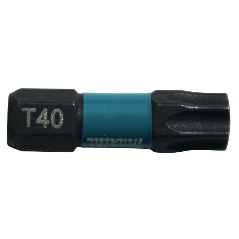 Embout de vissage à chocs (Impact Black) 25mm TORX - T40, Hexa 1/4" - 2 pièce(s) Makita | B-63703