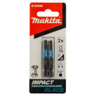 Image du produit : Embout de vissage à chocs (Impact Black) 50mm TORX - T30, Hexa 1/4" - 2 pièce(s) Makita | B-63806