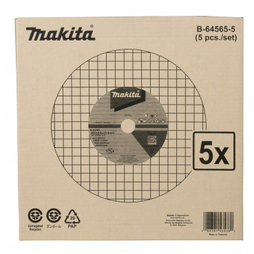 Disque à tronçonner 355 x 2,8 x 25,4mm A30P, 5 pcs - diamètre 355mm - grain A30P - 41 Makita | B-64565-5