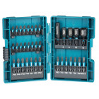 Image du produit : Coffret d'embouts de vissage Makita d'excellente qualité, 35 pièces dont douilles et embouts de tournevis torx, plats et cruciformes pour perceuse deviseuse à chocs | B-66880