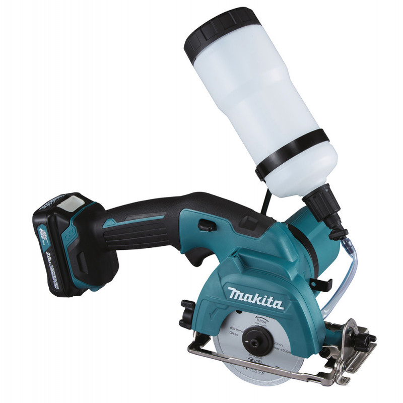 Scie à diaman CXT 12 Volts Lithium (Li-Ion) - 2 Ah - Ø 85mm - alésage 15mm - réservoir 0,5 litres Makita | CC301DSAE