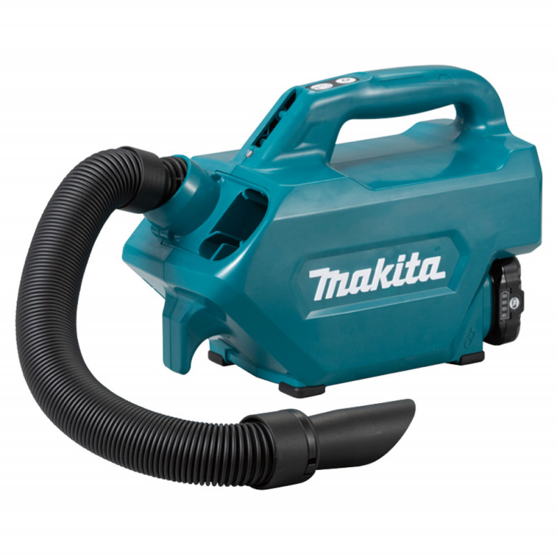 Aspirateur-souffleur Makita CXT 12 Volts Lithium (Li-Ion) - 46 mbar - (1 batterie) - capacité sac poussière 0,33 litres - capacité réservoir poussière 0,5 litres | CL121DWA