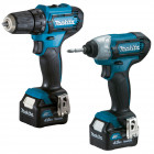 Image du produit : Ensemble pack de 2 machines Makita BL1040B (DF333D + TD110D) - charge moyenne 60min | CLX224SMJ