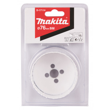 Scie cloche Makita Bi-Métal pour perceuse visseuse - diamètre 76mm - 1 pièce(s) | D-17114