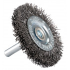 Image du produit : Brosse métallique circulaire fil acier ondulés pour perceuses - diamètre 50mm - filetage 6mm - diamètre du fil 0,3mm Makita | D-39964