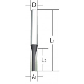D-13524, Fraise droite (pour défonceuse) 12mm - diamètre 12mm - longueur  32mm Makita