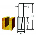 Image du produit : Fraise à profiler (pour défonceuse) - diamètre 6mm - A1 10mm - L1 57,4mm Makita | D-47466