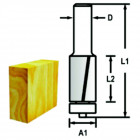 Image du produit : Fraise à affleurer (pour défonceuse) à deux taillants - diamètre 8mm - A1 12,7mm - L1 68,5mm - L2 26mm Makita | D-47743