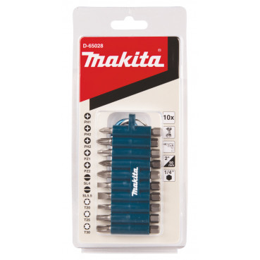 Set 10 embouts avec mousqueton Makita | D-65028