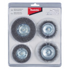 Image du produit : Set 4 BROSSES perceuse - diamètre 63 / 75 / 75 / 100mm - filetage 6mm - diamètre du fil 0,3mm Makita | D-65729