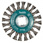 Image du produit : Brosse circulaire en fil d’acier, Fil torsadé (plein), 115mm X-LOCK - diamètre 115mm - filetage X-LOCK - diamètre du fil 0,5mm Makita | D-73405