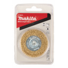 Image du produit : Brosse circulaires à fils laiton - diamètre 63mm - filetage 1/4" Hex MZ - diamètre du fil 0,3mm Makita | D-73673