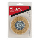 Image du produit : Brosse circulaires à fils laiton - diamètre 100mm - filetage 1/4" Hex MZ - diamètre du fil 0,3mm Makita | D-73695