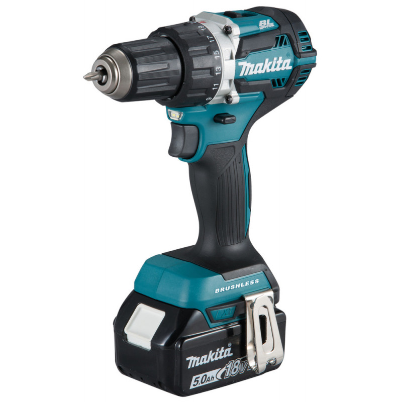 Perceuse visseuse Makita LXT 18 Volts - sans fil Lithium (Li-Ion) - 5 Ah - Ø 13mm | DDF484RTJ