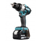 Image du produit : Perceuse visseuse Makita LXT 18 Volts - sans fil Lithium (Li-Ion) - 5 Ah - Ø 13mm - poids 2,60kg | DDF486RTJ