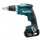 Image du produit : Visseuse automatique Makita spéciale placo LXT 18 Volts - sans fil Lithium (Li-Ion) - 5 Ah - 5 x 25 à 55mm | DFS452TJX2