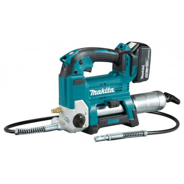 Pompe à graisse Makita LXT 18 Volts - sans fil Lithium (Li-Ion) - 1 batterie - pression maximale 690 bars - longueur du tuyau 1,2m | DGP180RT