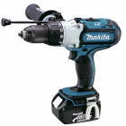 Image du produit : Perceuse visseuse Makita | percussion LXT 18 Volts - sans fil Lithium (Li-Ion) - 4 Ah - Ø 13mm - poids 2,90kg | DHP451RMJ