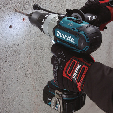 Perceuse visseuse Makita | percussion LXT 18 Volts - sans fil Lithium (Li-Ion) - 4 Ah - Ø 13mm - poids 2,90kg | DHP451RMJ