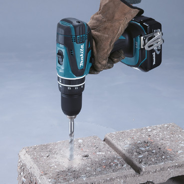 Perceuse visseuse Makita | percussion LXT - 18 Volts - sans fil Lithium (Li-Ion) - 4 Ah Li-Ion - Ø 13mm | DHP456RMJ