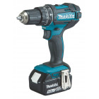 Image du produit : Perceuse visseuse Makita | percussion LXT - 18 Volts - sans fil Lithium (Li-Ion) - 5 Ah - Ø 13mm | DHP482RTJ