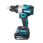 Image du produit : Perceuse visseuse Makita | percussion LXT 18 Volts - sans fil Lithium (Li-Ion) - 5 Ah - Ø 13mm - poids 2,7kg | DHP486RTJ