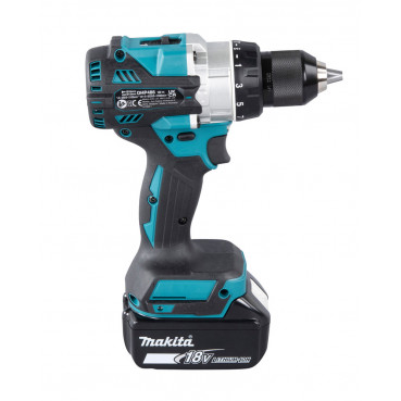 Perceuse visseuse Makita | percussion LXT 18 Volts - sans fil Lithium (Li-Ion) - 5 Ah - Ø 13mm - poids 2,7kg | DHP486RTJ