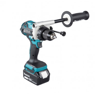 Perceuse visseuse Makita | percussion LXT 18 Volts - sans fil Lithium (Li-Ion) - 5 Ah - Ø 13mm - poids 2,7kg | DHP486RTJ