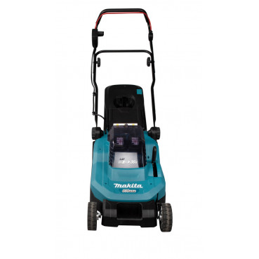 Tondeuse Makita 38cm LXT 36 Volts 2 x 18 Volts - sans fil Lithium (Li-Ion) - 4 Ah - 38cm - 40 L - diamètre lame 38cm - hauteur tonte 20 à 75mm - surface tonte 560m² | DLM382CM2