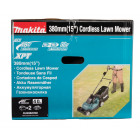 Image du produit : Tondeuse Makita 38cm LXT 36 Volts 2 x 18 Volts - sans fil Lithium (Li-Ion) - 4 Ah - 38cm - 40 L - diamètre lame 38cm - hauteur tonte 20 à 75mm - surface tonte 560m² | DLM382CM2