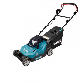 Tondeuse Makita 38cm LXT 36 Volts 2 x 18 Volts - sans fil Lithium (Li-Ion) - 3 Ah - 38cm - (4 batteries) - diamètre lame 38cm - hauteur tonte 20 à 75mm - surface tonte 560m² | DLM382PF4