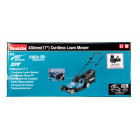 Image du produit : Tondeuse Makita 43cm LXT 36 Volts 2 x 18 Volts - sans fil Lithium (Li-Ion) - 5 Ah - diamètre lame 43cm - hauteur tonte 20 à 75mm - surface tonte 575m² | DLM432CT2