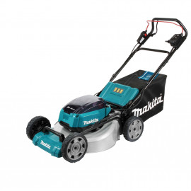 Tondeuse Makita auto-tractée LXT 36 Volts 2 x 18 Volts - sans fil Lithium (Li-Ion) - 5 Ah - 53cm - (4 batteries) - diamètre lame 53,4cm - hauteur tonte 20 à 100mm - surface tonte 2300m² | DLM532PT4