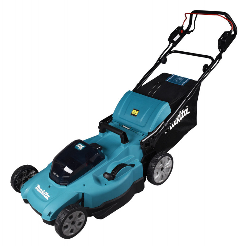 Tondeuse Makita 53cm LXT 36 Volts 2 x 18 Volts - sans fil Lithium (Li-Ion) - (Produit seul) - diamètre lame 53,4cm - hauteur tonte 20 à 100mm - surface tonte 800m² | DLM539Z