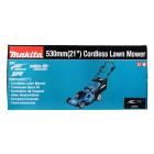 Image du produit : Tondeuse Makita 53cm LXT 36 Volts 2 x 18 Volts - sans fil Lithium (Li-Ion) - (Produit seul) - diamètre lame 53,4cm - hauteur tonte 20 à 100mm - surface tonte 800m² | DLM539Z