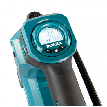 Gonfleur Makita LXT 18 Volts - sans fil Lithium (Li-Ion) - 11,1 bars - 161 psi - (Produit seul) - longueur du tuyau 0,65m - poids 2,1kg | DMP181Z