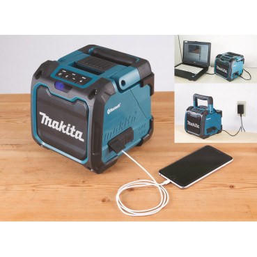 Enceinte CXT / LXT / 230 V Batterie Makita / 230 V - Bluetooth - (Produit seul) - IP 64 | DMR200