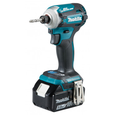 Visseuse à chocs Makita 18 Volts - sans fil Lithium (Li-Ion) 5 Ah Batterie Makita 18 V LXT 180 Nm - carré 1/4" | DTD171RTJ